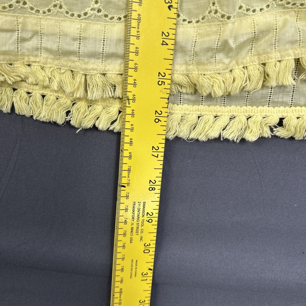 light yellow Tommy Hilfiger blouse features eyelet lace detailing Xxl - Picture 6 of 12